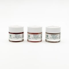 Renkli Dudaklar Üçlü Dudak Balmı Set - Scarlet & Peach & Ruby